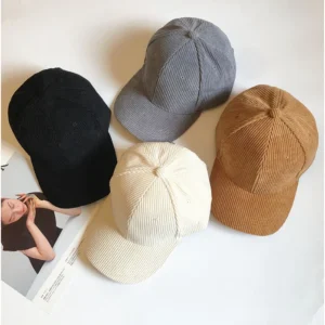 หมวกแก๊ปเบสบอล ลูกฟูก มี 5 สี หมวกแฟชั่นเกาหลี กันแดด